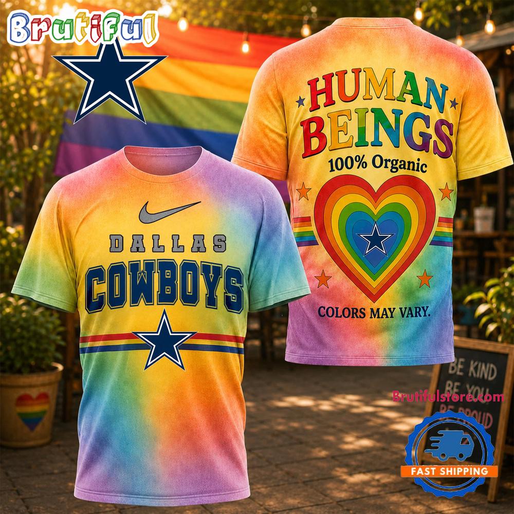 Dallas Cowboys NFL Pride Human Being Color May Vary 3D T Shirt