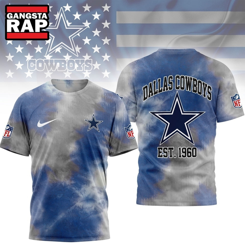 Dallas Cowboys NFL Sunday Legends Tie Dye 3D Shirt, Football New Design Shirt