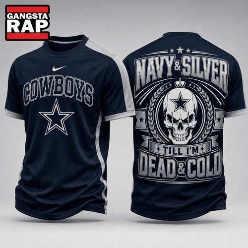 Dallas Cowboys NFL Till I’m Dead Forever Skull Fan Pride 3D Shirt, Football New Design Shirt Hoodie T-Shirt