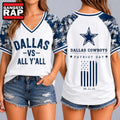Dallas Cowboys NFL vs All Y’ All United We Stand V Neck T Shirt
