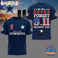 Dallas Cowboys NFL We Will Never Forget 9 11 Patriot Day Limited 3D Shirt