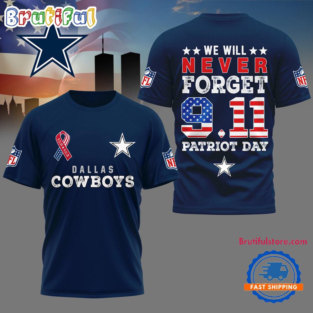Dallas Cowboys NFL We Will Never Forget 9 11 Patriot Day Limited 3D Shirt