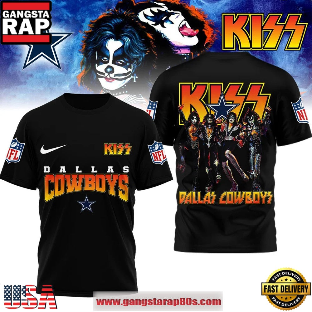 Dallas Cowboys NFL x Kiss Band Limited Style 3D Shirt