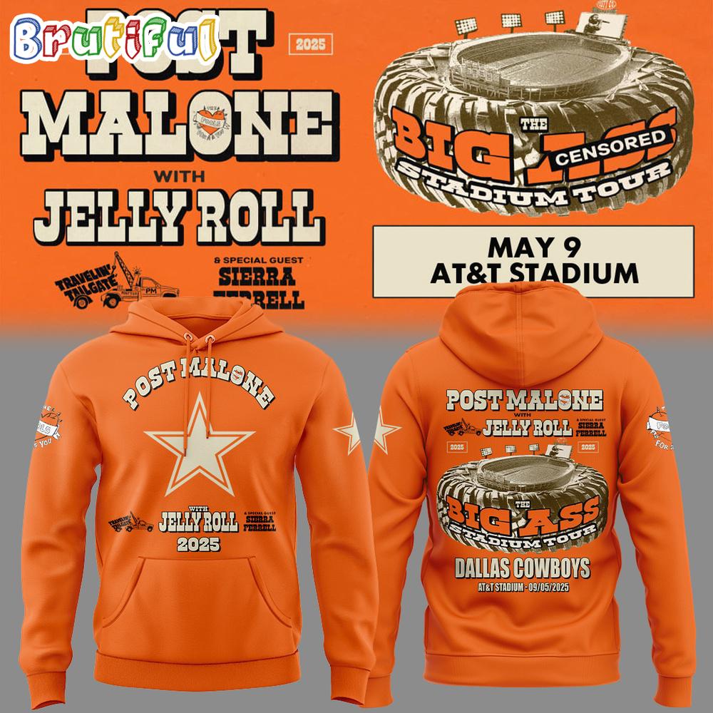 Dallas Cowboys Post Malone With Jelly Roll 2025 Hoodie T-Shirt