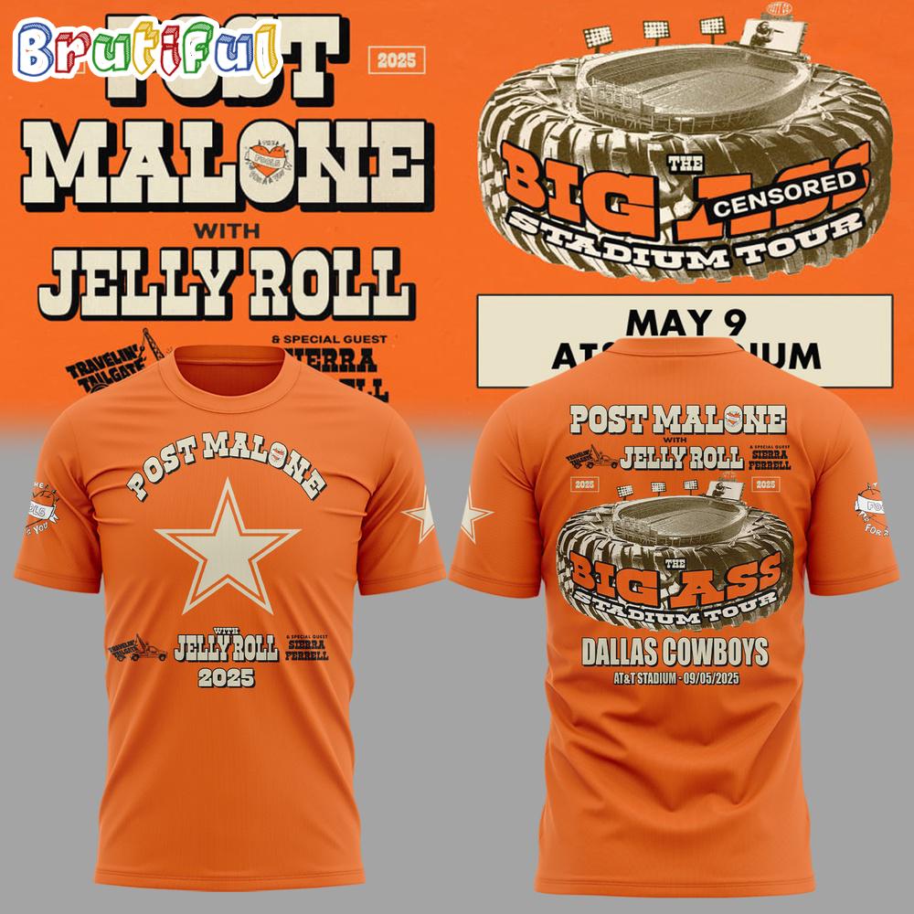 Dallas Cowboys Post Malone With Jelly Roll 2025 Hoodie T-Shirt