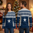 Dallas Cowboys Star Nordic Knit Christmas Sweater