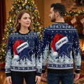 Dallas Cowboys Star Santa Hat Ugly Christmas Sweater