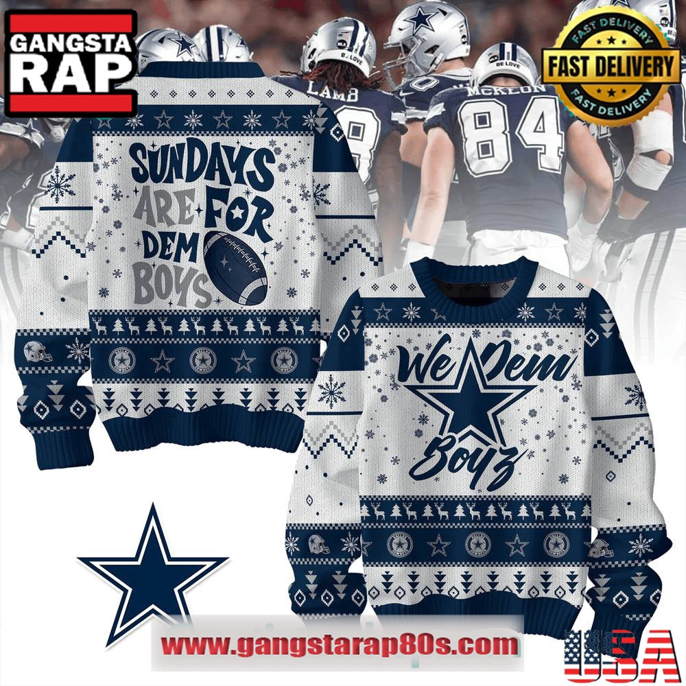 Dallas Cowboys We Dem Boys Ugly Xmas Sweater
