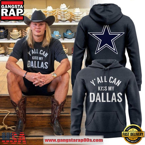 Dallas Cowboys x Erling Haaland Y’all Can Kiss My Dallas Fan Hoodie