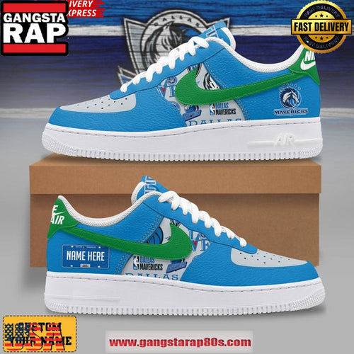 Dallas Mavericks Fan Custom Air Force 1 Sneakers Shoes