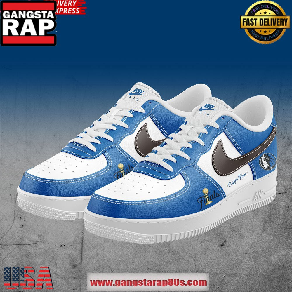 Dallas Mavericks Final Champions Custom Air Force 1 Running Sneakers Shoes