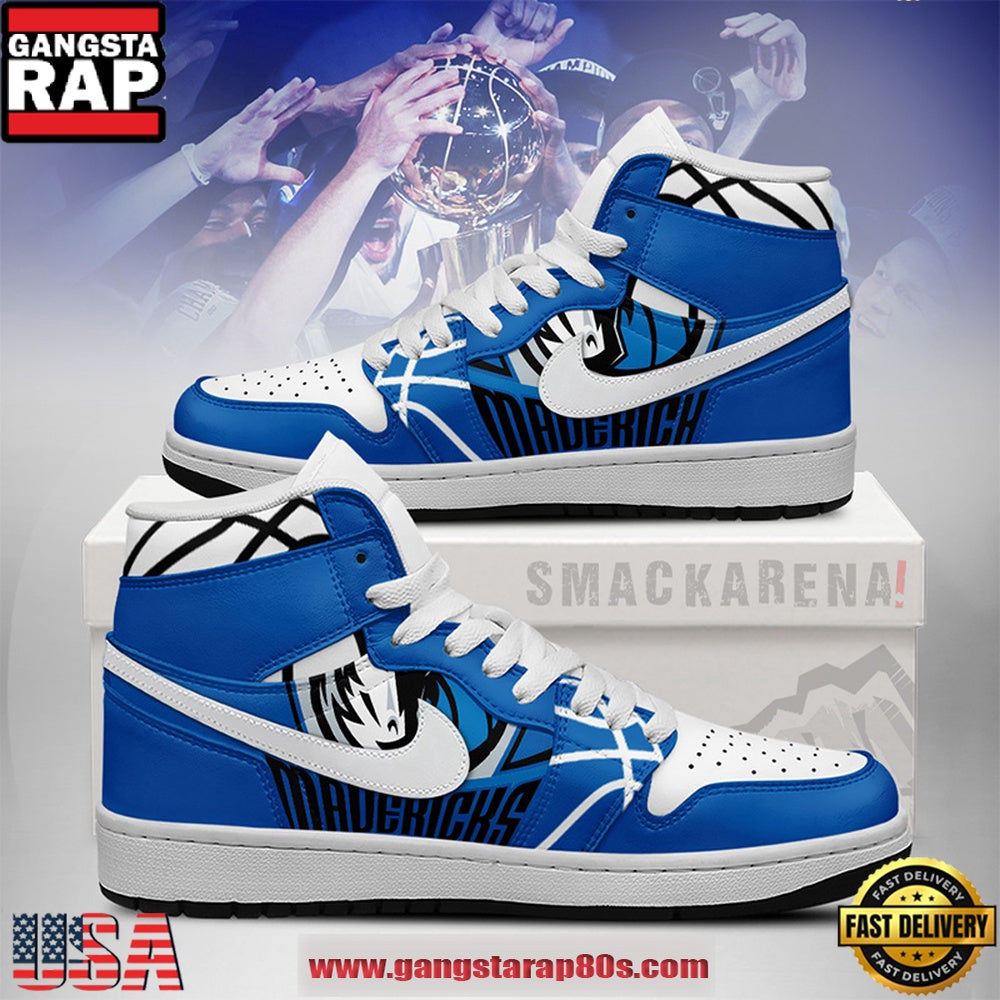 Dallas Mavericks NBA New 2026 Version Air Jordan 1 High Top Sneakers Shoes