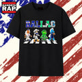 Dallas Rangers Cowboys Stars and Mavericks mascot road on corsswark T Shirt