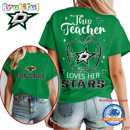 Dallas Stars NHL Nurse Appreciation Month Unisex All Over Print T Shirt