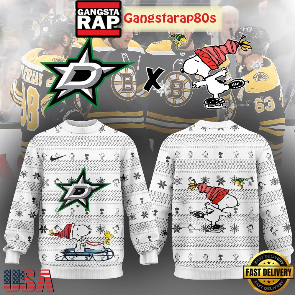 Dallas Stars x Snoopy Winter 2025 Ugly Xmas Sweater