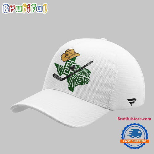 Dallas Stars Yee Hawkey Texas Hockey 2026 Limited Edition White Classic Cap