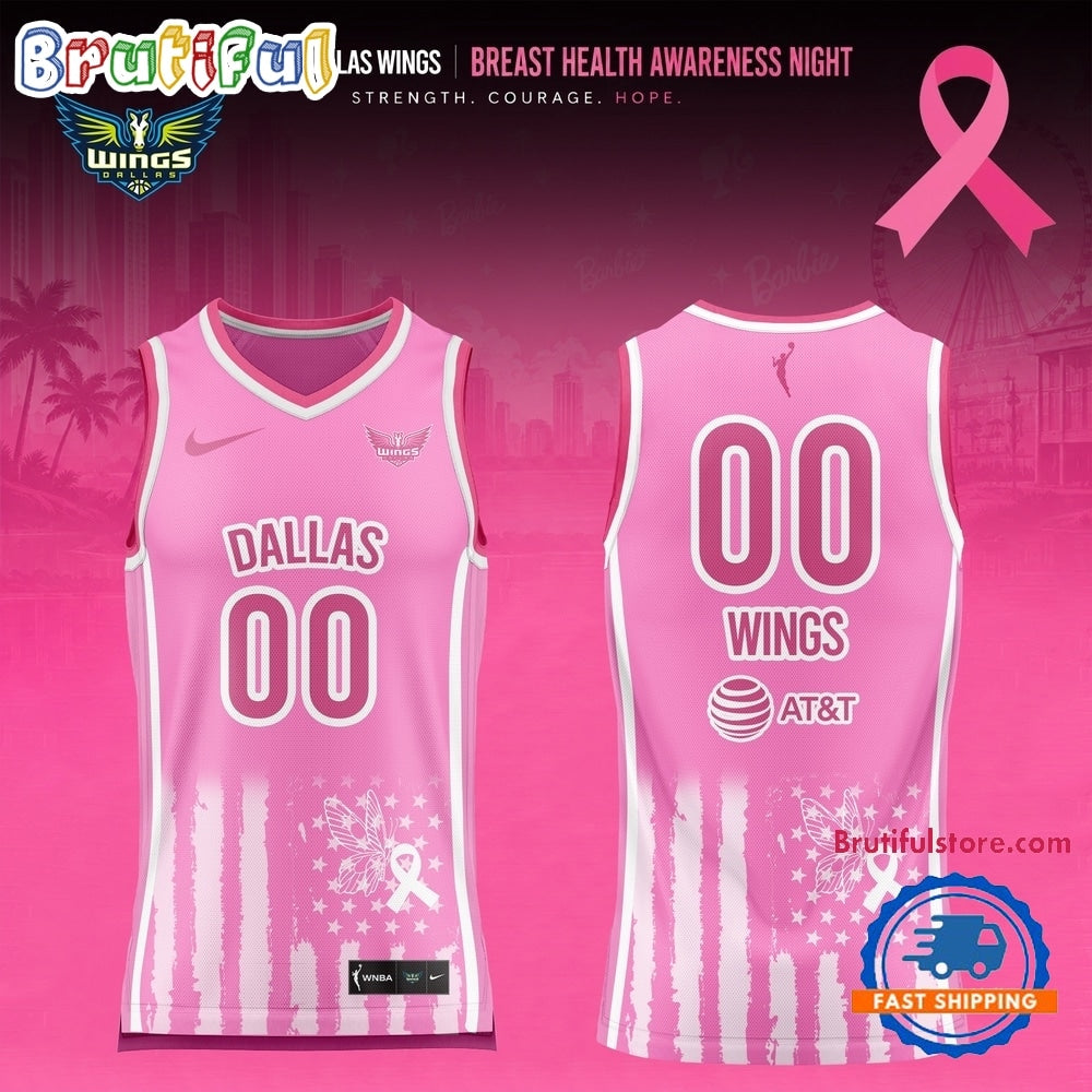 Dallas Wings 2026 WNBA Breast Health Awareness Night Limited Edition Basketball Jersey