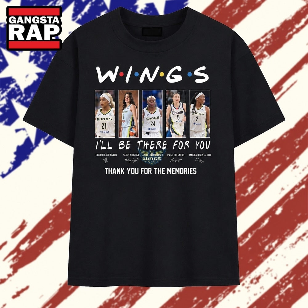 Dallas Wings Friends Inspired Thank You For The Memories 2026 T Shirt