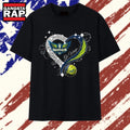 Dallas Wings Go Wings Rhinestone Heart T Shirt