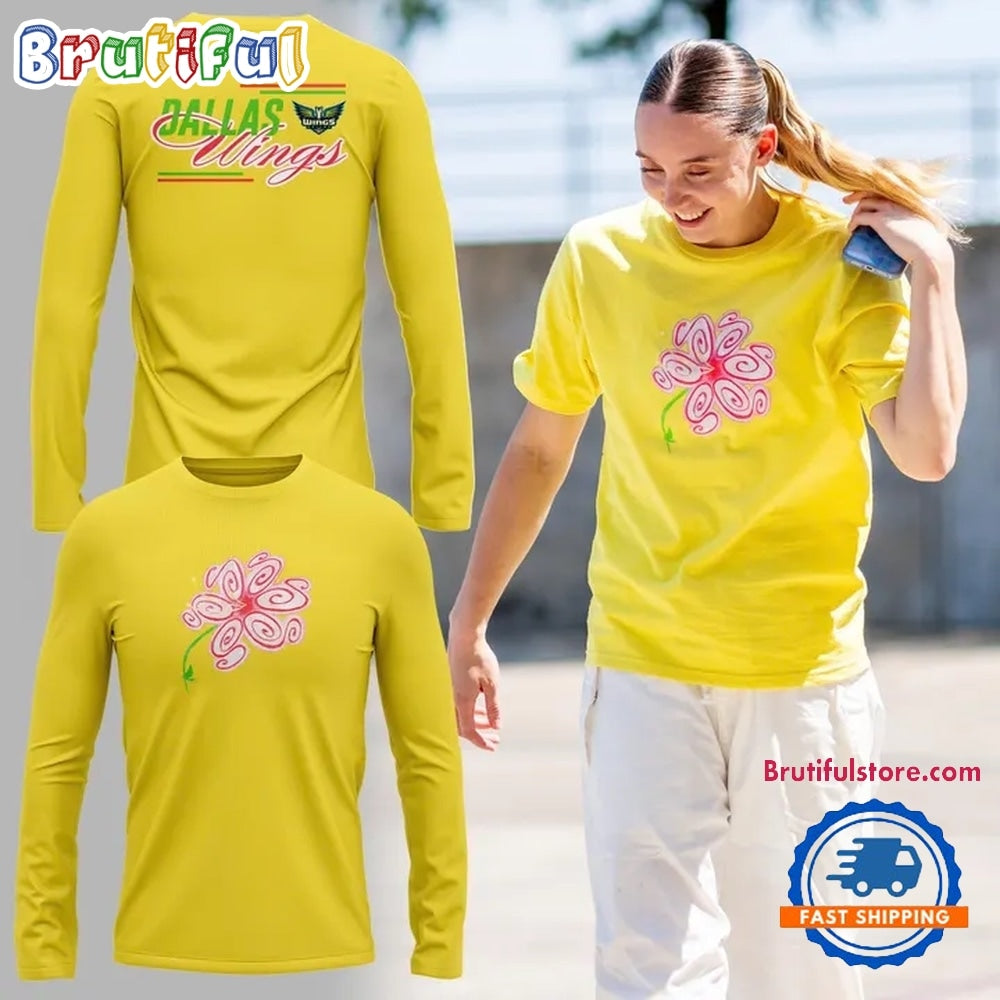 Dallas Wings S Flower 2026 Limited Edition Long Sleeve Shirt