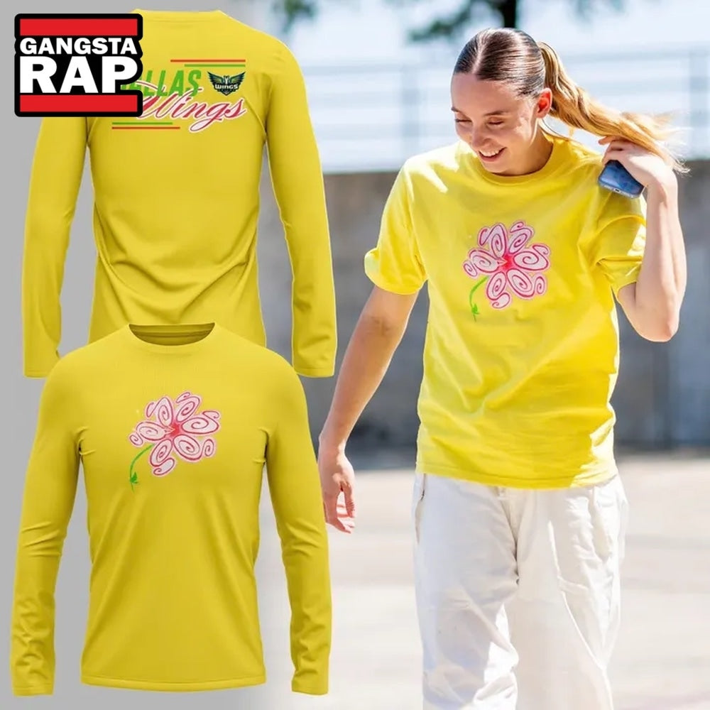 Dallas Wings S Flower 2026 Limited Edition Long Sleeve Shirt