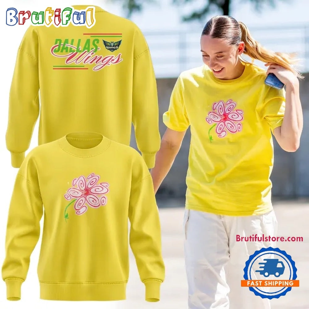 Dallas Wings S Flower 2026 Limited Edition Hoodie T-Shirt