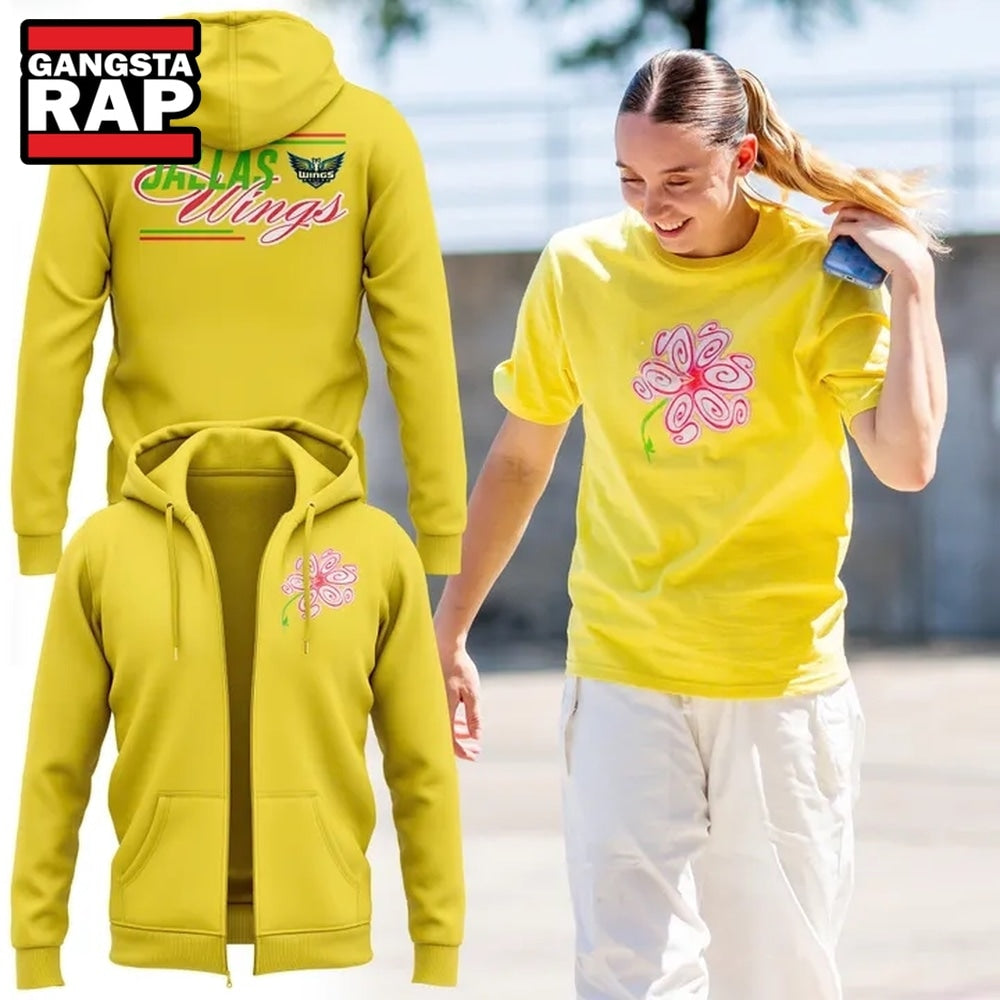 Dallas Wings S Flower 2026 Limited Edition Zipper Hoodie