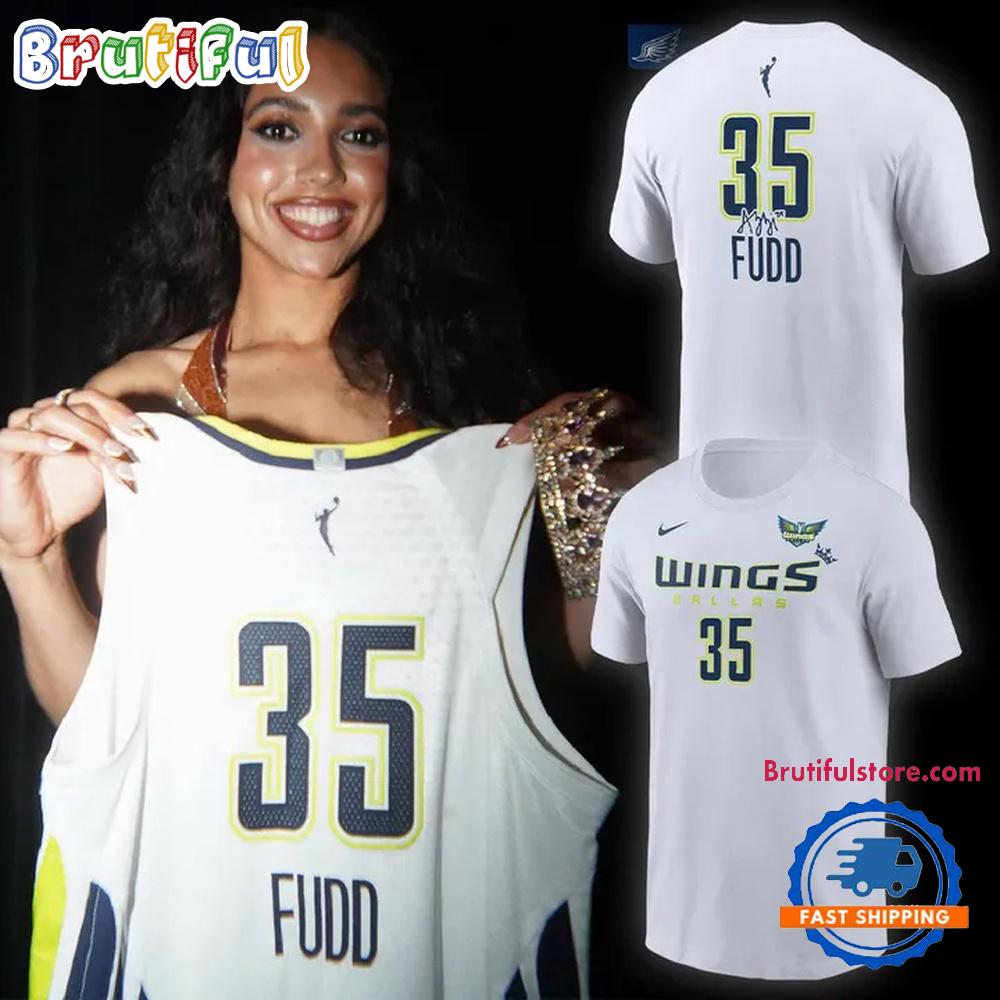 Dallas Wings Signed Azzi Fudd 2026 T Shirt