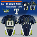 Dallas Wings Texas Rangers Custom Baseball Jersey 2025