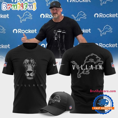 Dan Campbell Detroit Lions Villain 2025 3D Shirt