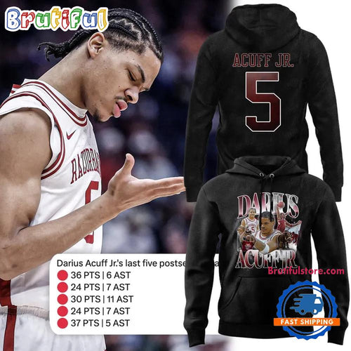 Darius Acuff Jr. Arkansas Razorbacks Men’s Basketball 2026 Hoodie T-Shirt