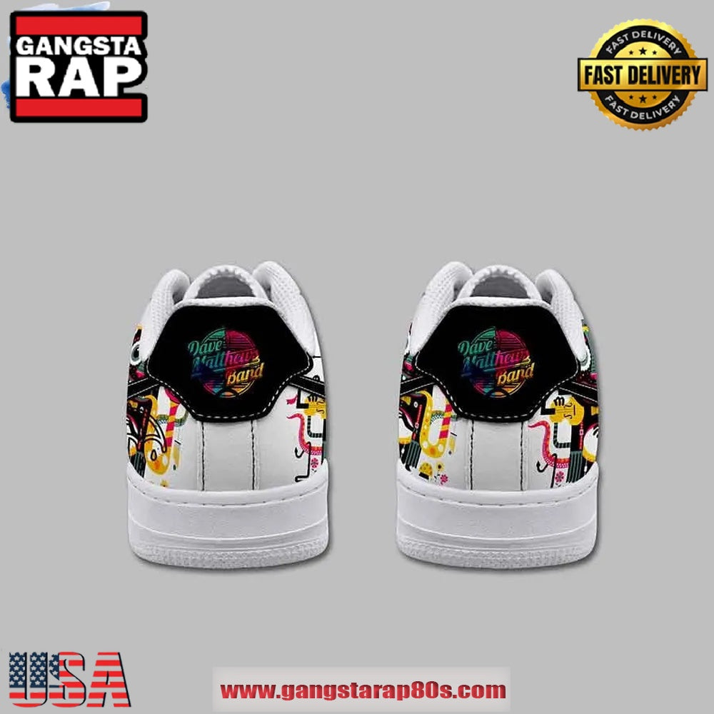 Dave Matthews Band Crash Into Style Air Force 1 Running Sneakers Shoes