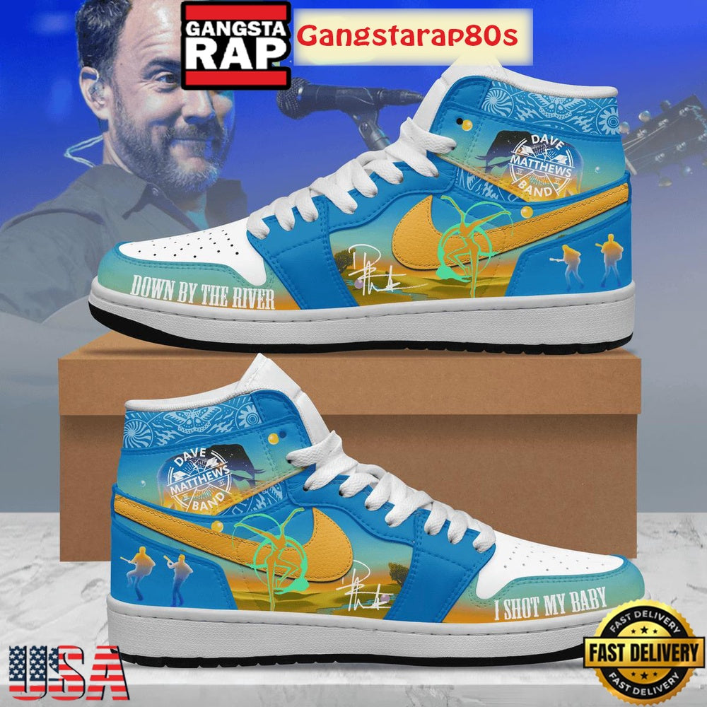 Dave Matthews Band Down By The River Limited Edition Air Jordan 1 Sneakers Shoes