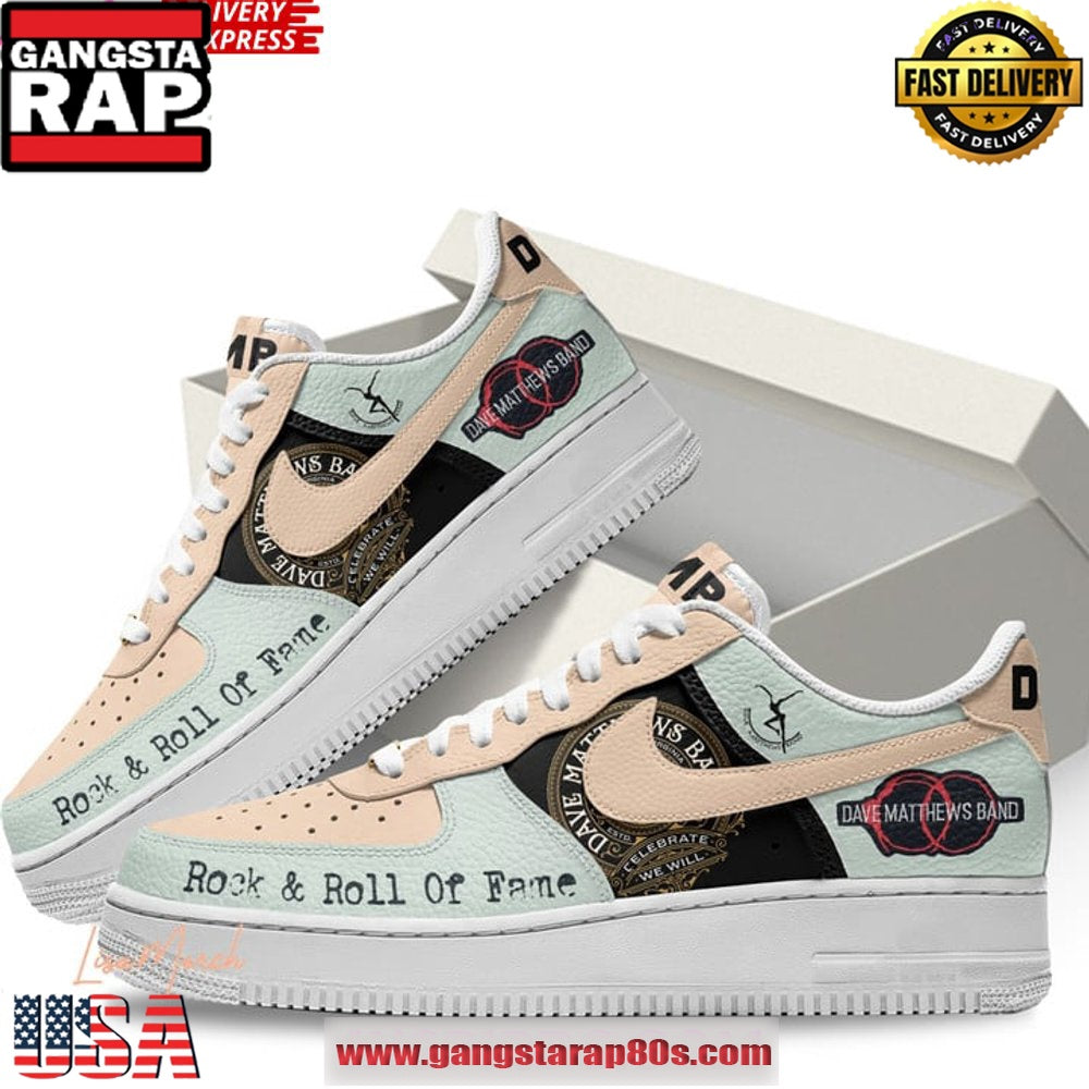 Dave Matthews Band Rock & Roll Of Fame Limited Edition Air Force 1 Sneakers Shoes