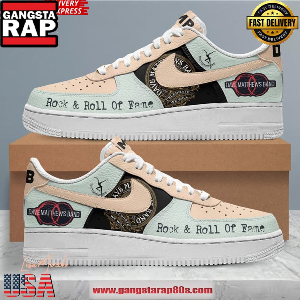 Dave Matthews Band Rock & Roll Of Fame Limited Edition Air Force 1 Sneakers Shoes