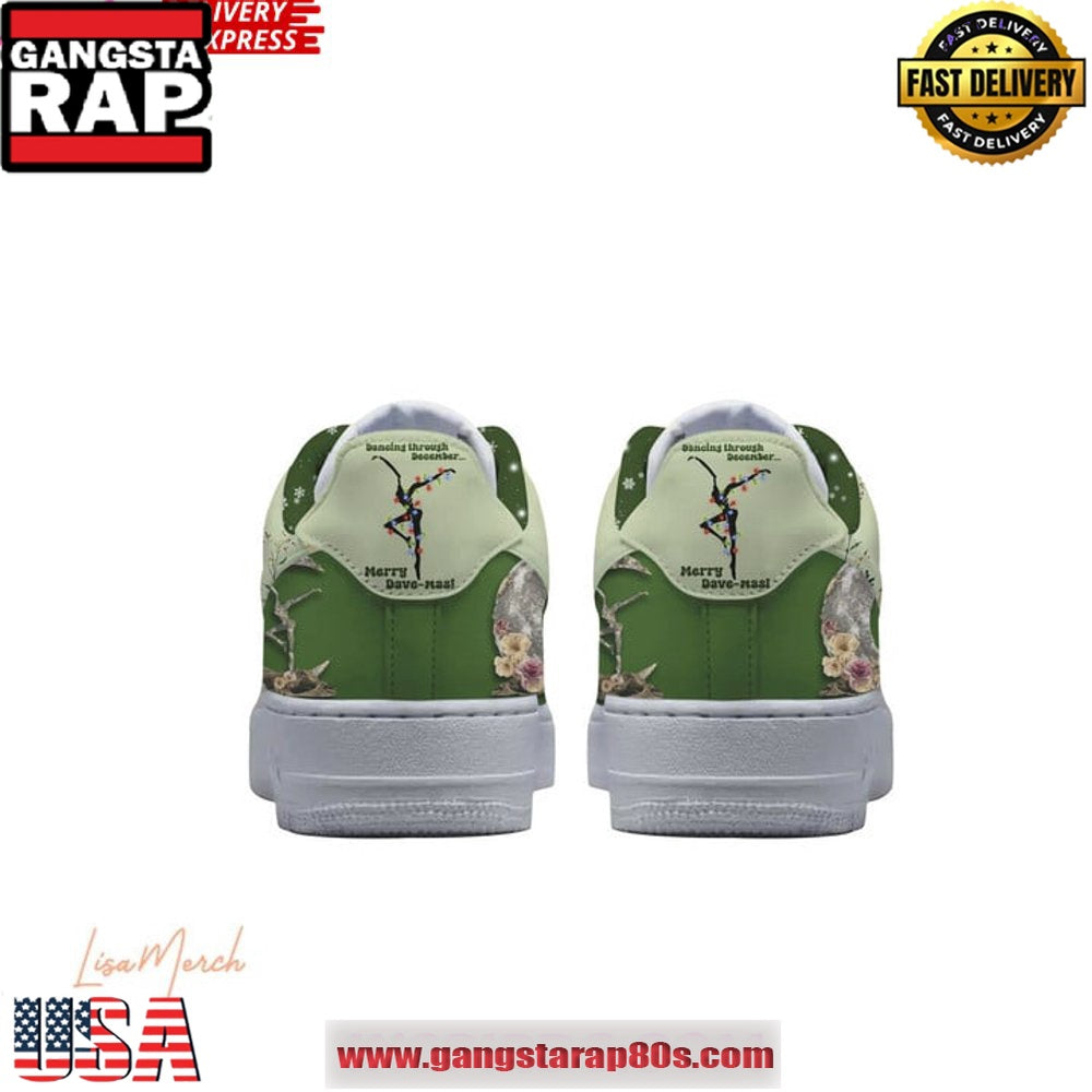 Dave Matthews Christmas Holiday Limited Edition Air Force 1 Running Sneakers