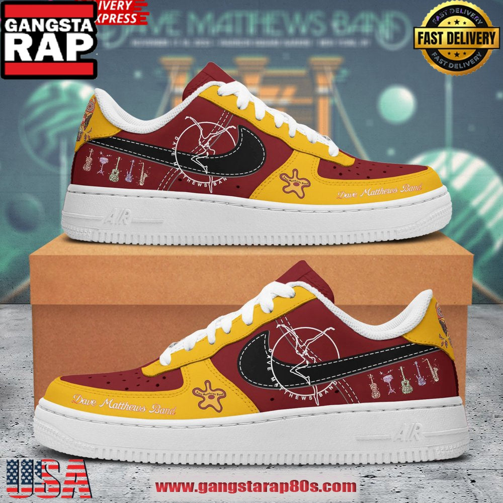 Dave Matthews Rock Band Air Force 1 Running Sneakers Shoes