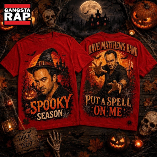 Dave Matthews Witch Hat Orange Moon Halloween Spooky Vibes 3D Shirt , Music Trending 3D Shirt