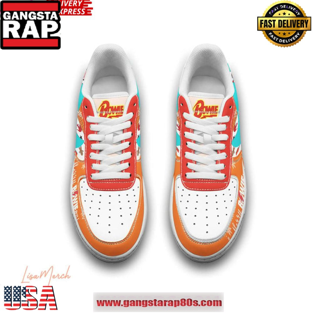 David Bowie Merry Christmas Limited Edition Air Force 1 Running Sneakers Shoes