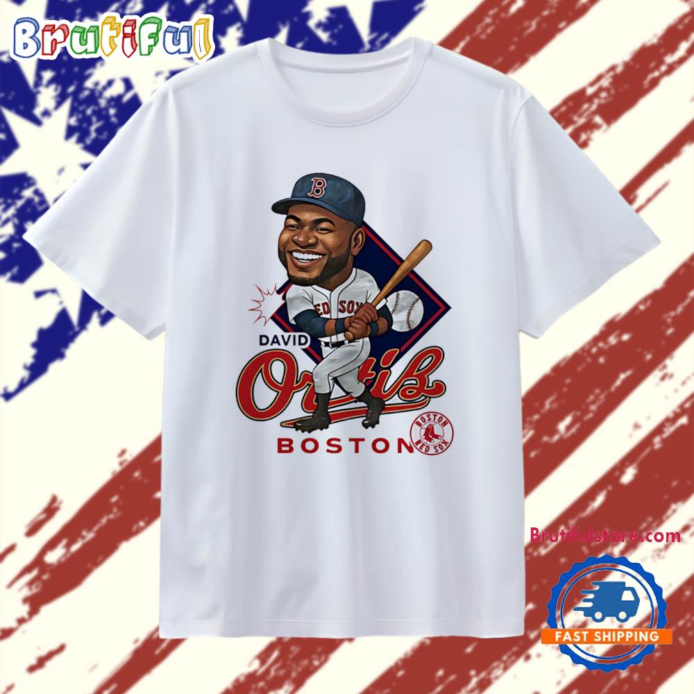 David Ortiz Boston Redsox Legend caricature T Shirt