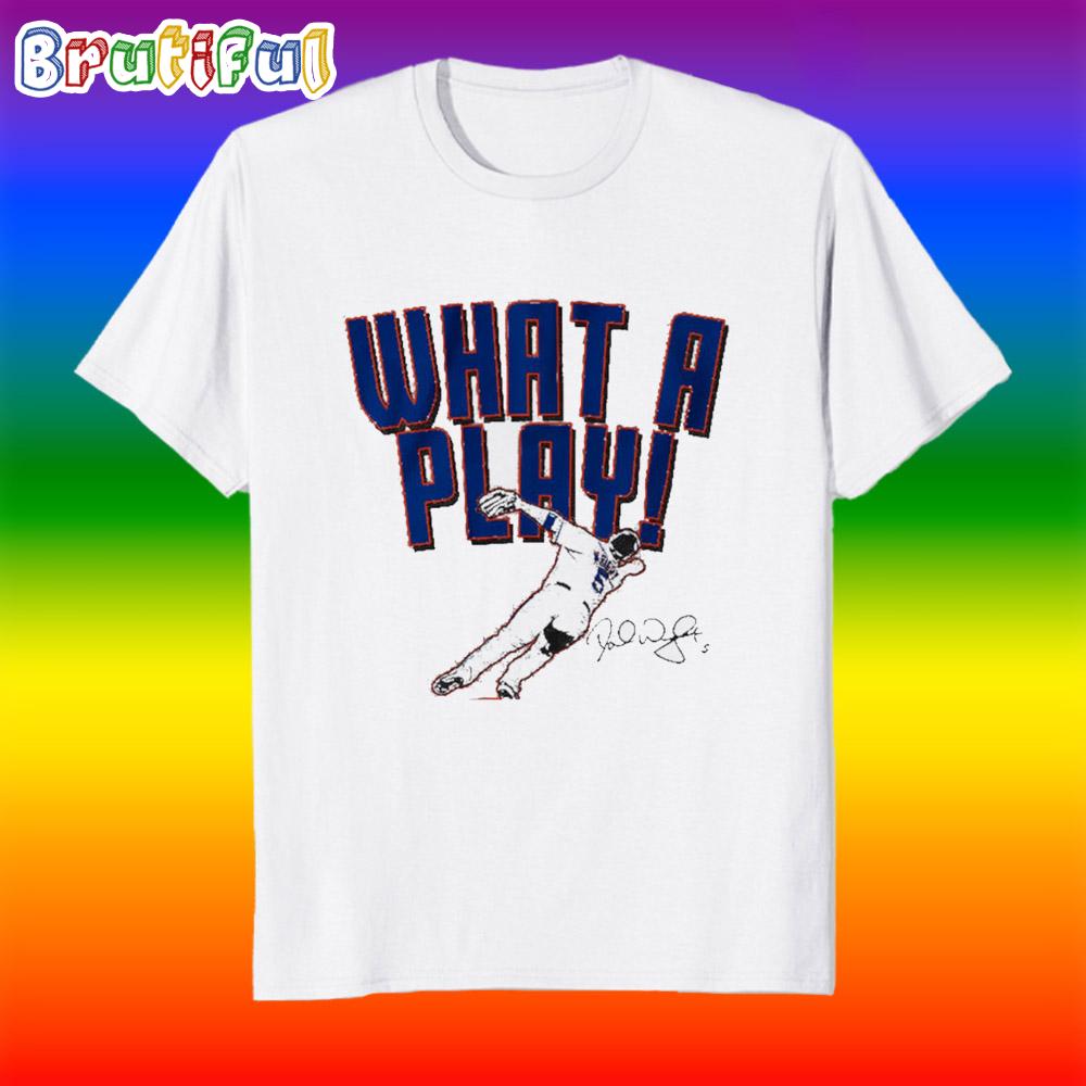 David Wright What a Play New York Mets Signature T Shirt
