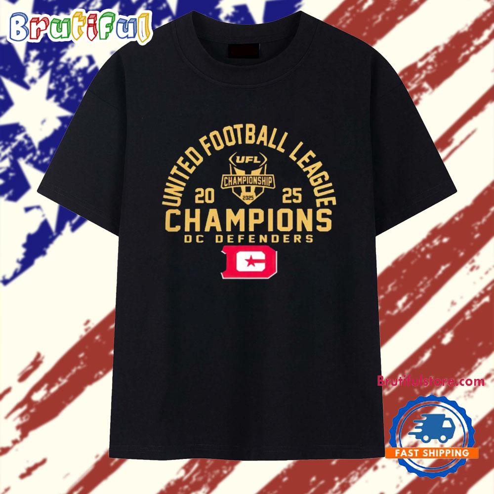 DC Defenders 2025 UFL Champions T Shirt