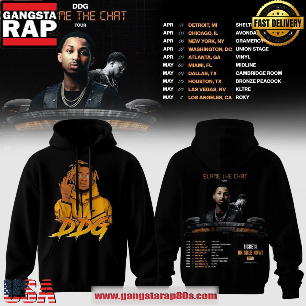 DDG Blame the Chat Tour 2026 Unisex Hoodie
