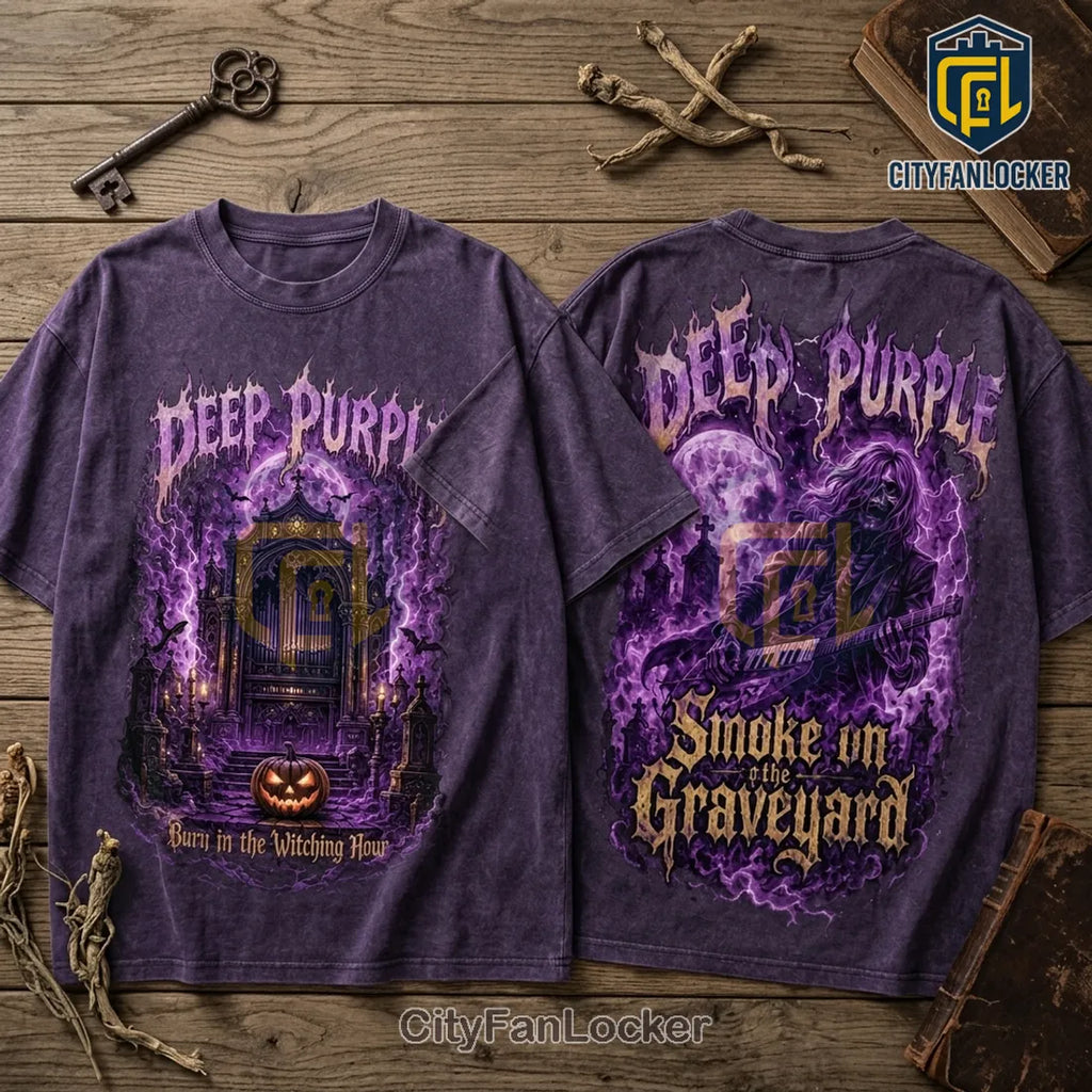 Deep Purple Heavy Metal Witching Hour Black T-Shirt