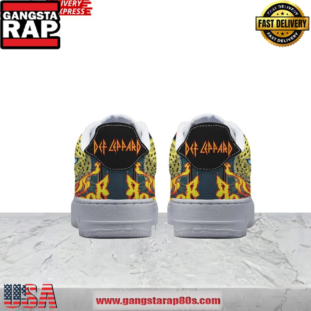 Def Leppard Band Limited Edition Air Force 1 Running Sneakers Shoes