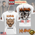 Def Leppard Live 2026 White 3D Shirt