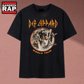 Def Leppard Live World Tour Rock Band Graphic T Shirt, Music 2D Shirt