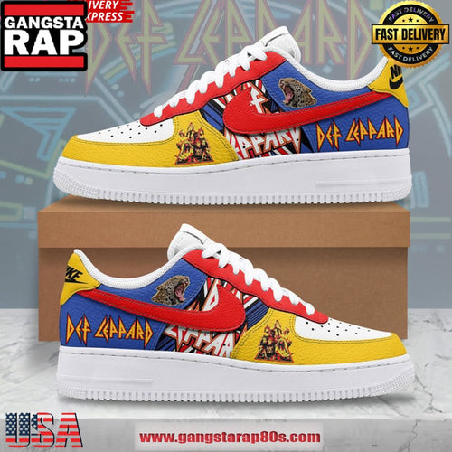 Def Leppard New Design Air Force 1 Sneakers Shoes