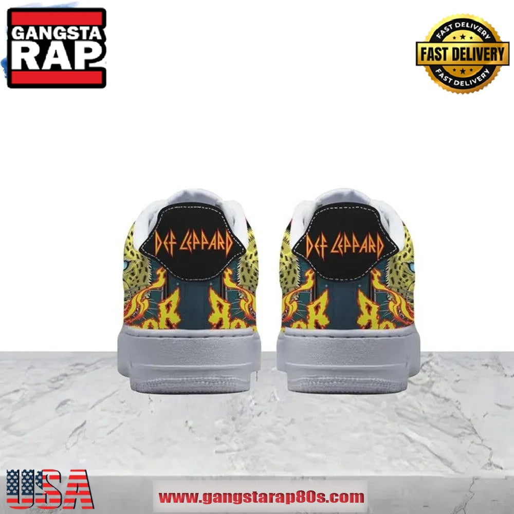 Def Leppard Special Edition Air Force 1 Running Sneakers Shoes