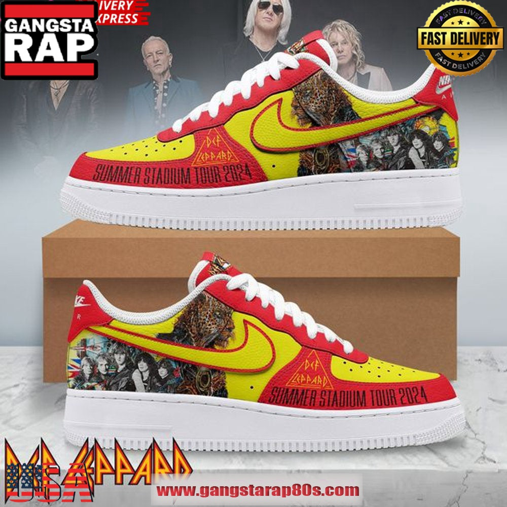 Def Leppard Summer Stadium Tour 2024 Air Force 1 Sneakers Shoes